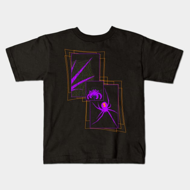 Black Widow V28 (Multicolor) Kids T-Shirt by IgorAndMore